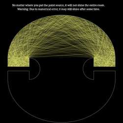 Penrose unilluminable room